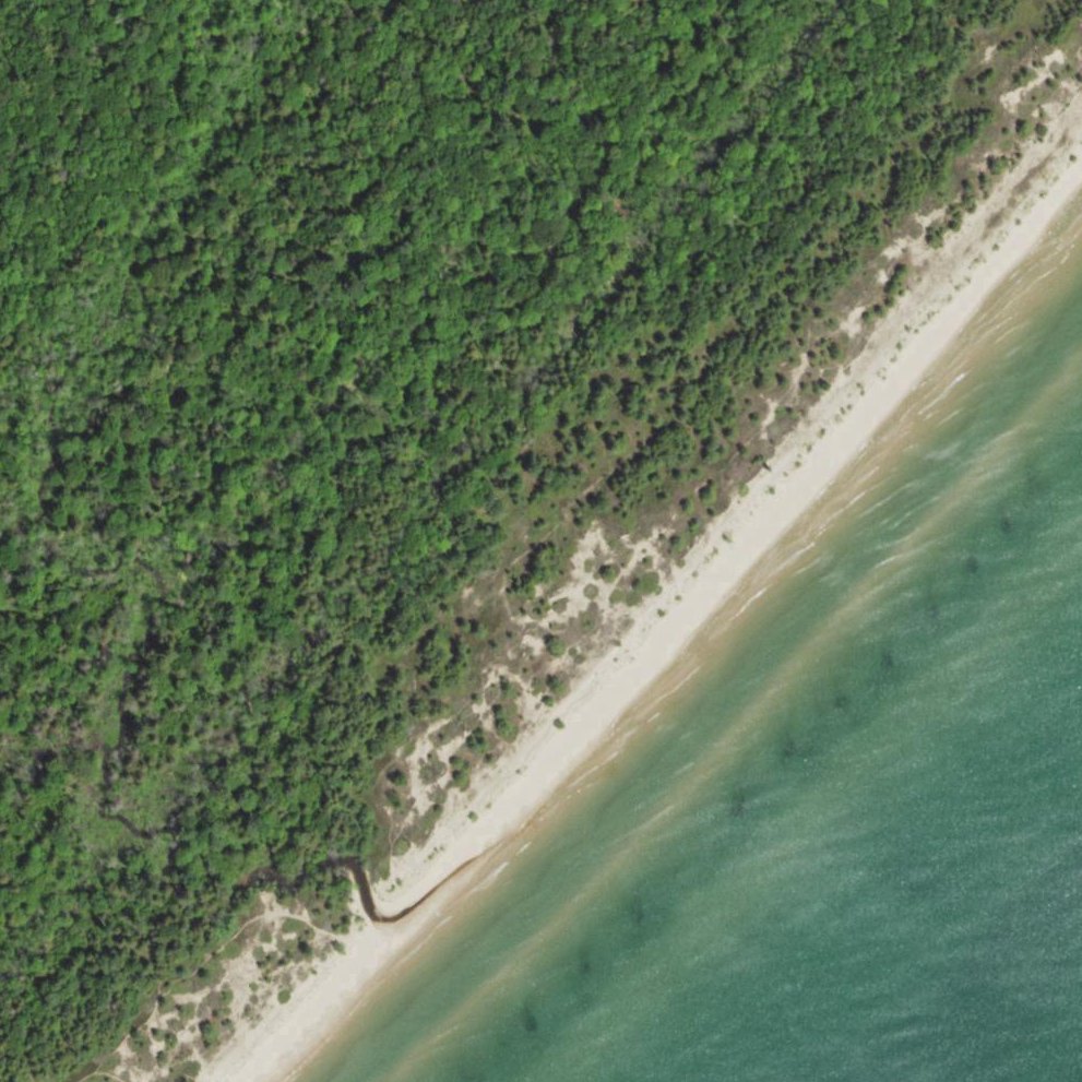 Aerial map of Neshotah Beach