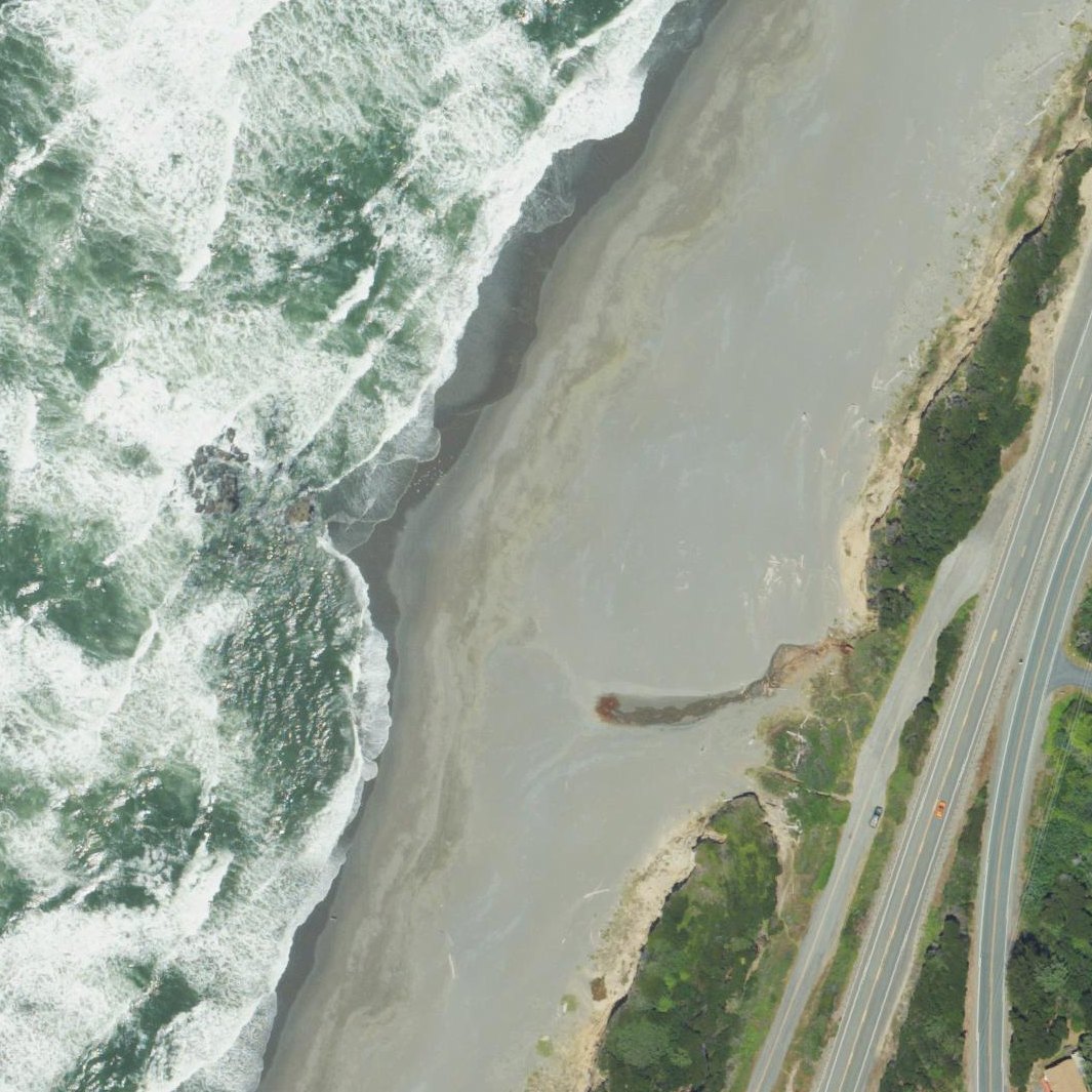 Aerial map of Nesika Beach