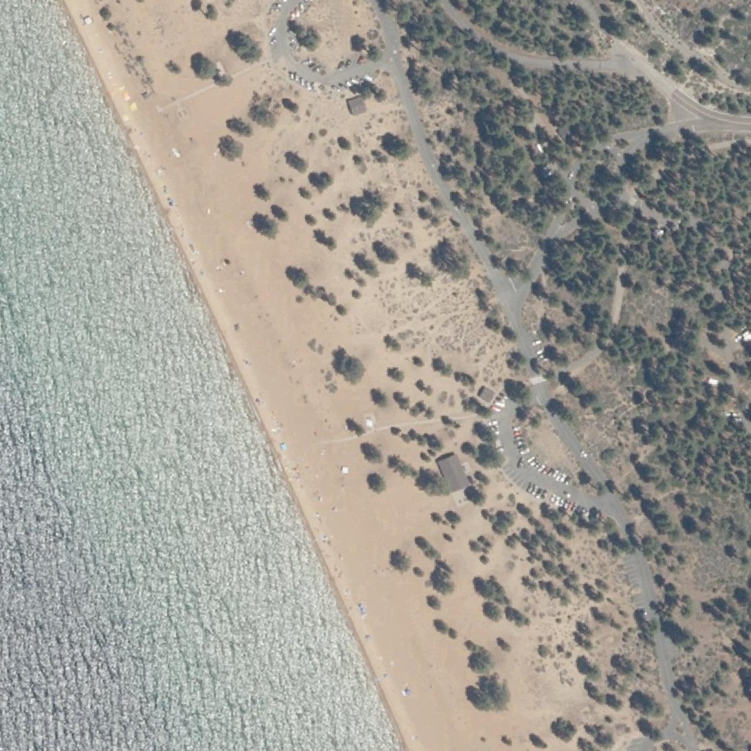 Aerial map of Nevada Beach