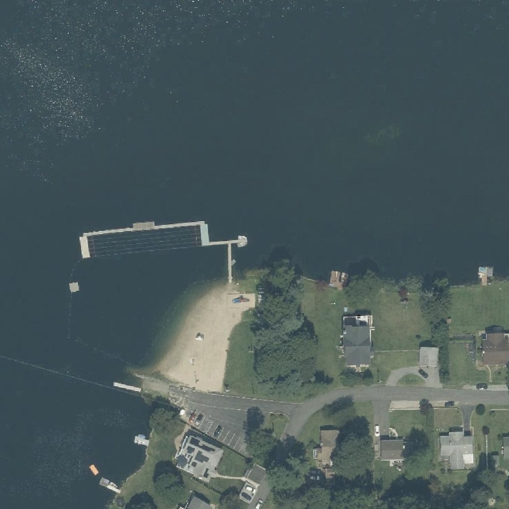 Aerial map of New Beach