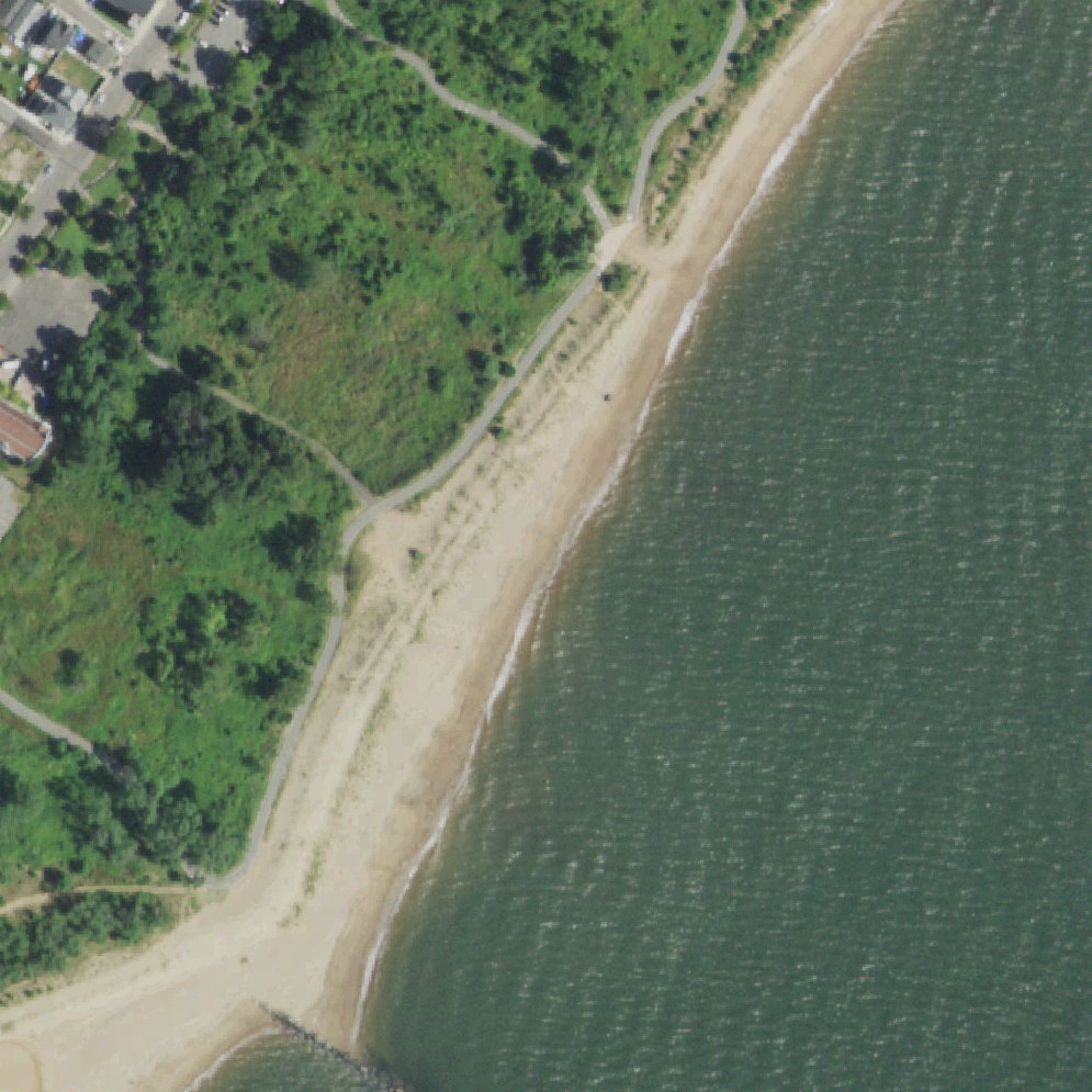 Aerial map of New Dorp Beach
