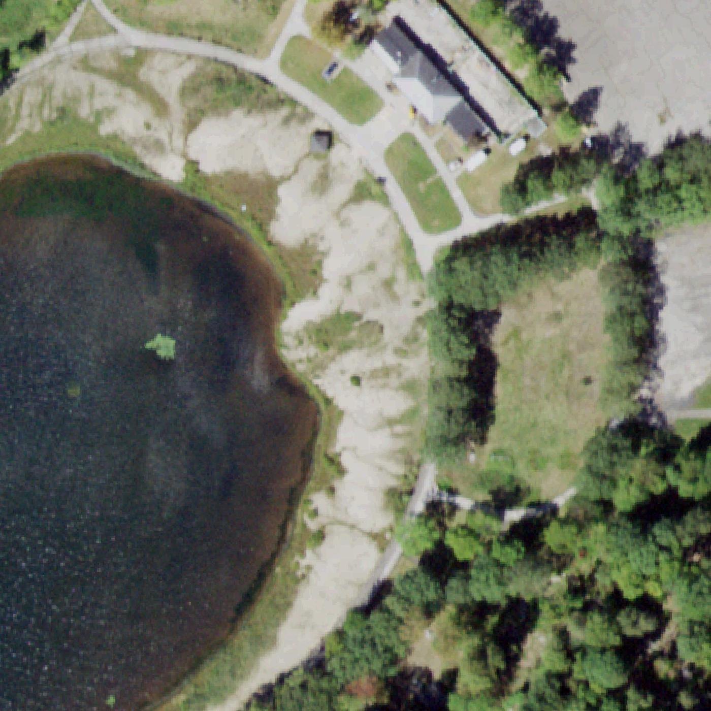 Aerial map of New Sebago Beach