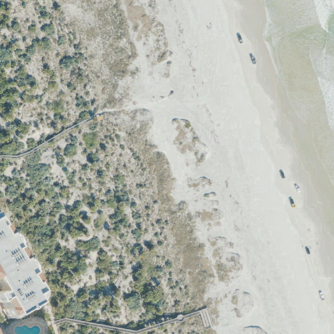 Aerial map of New Smyrna Beach