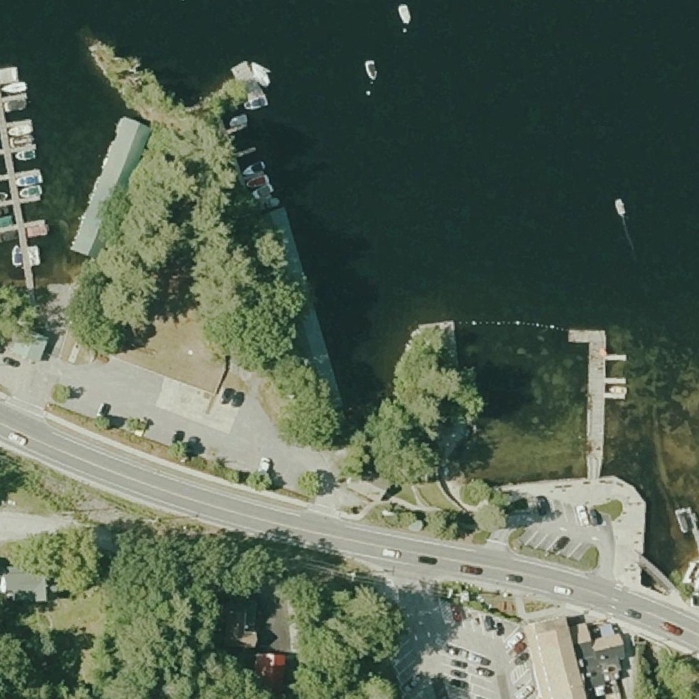 Aerial map of Newbury Beach