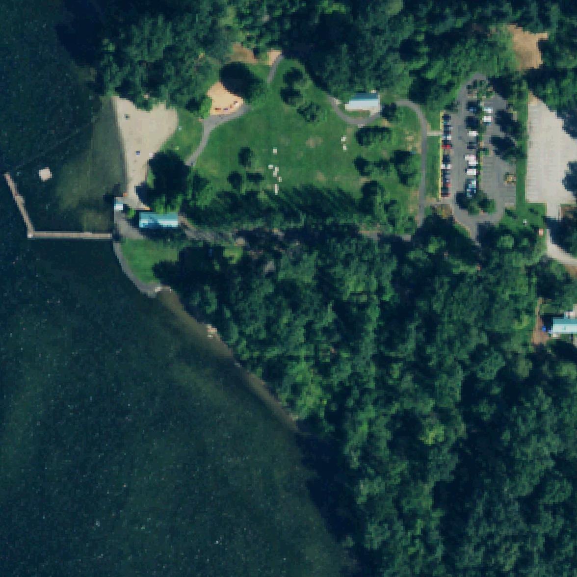 Aerial map of Newcastle Beach Park