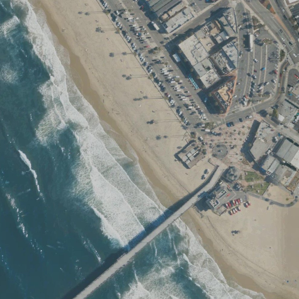 Aerial map of Newport Beach Municipal Beach