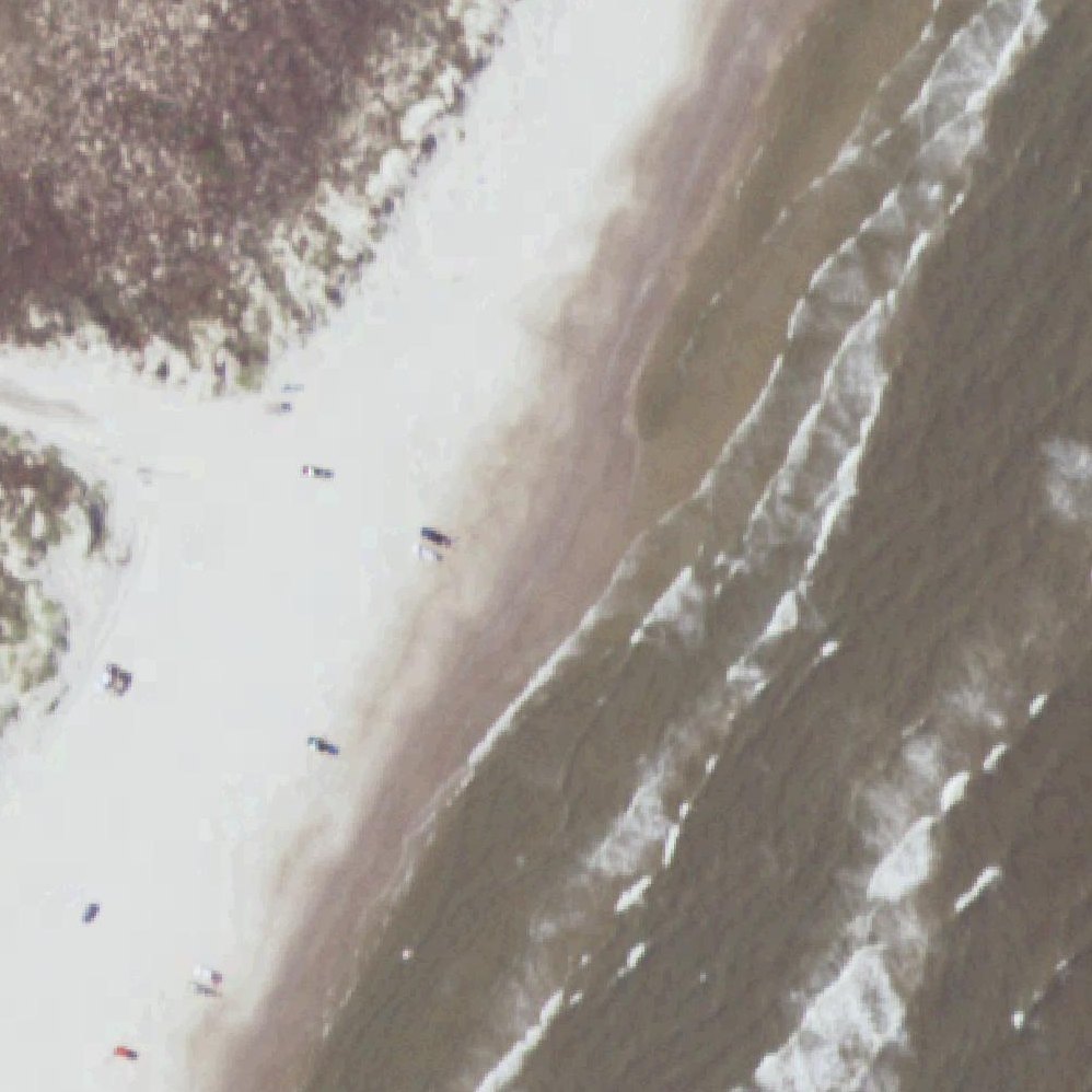 Aerial map of Newport Pass Beach Access