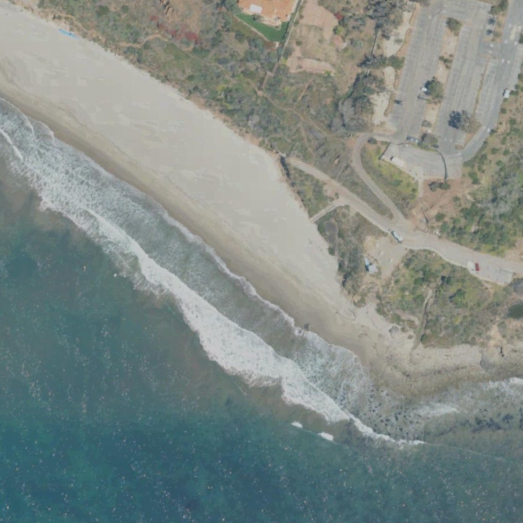 Aerial map of Nicholas Canyon Beach