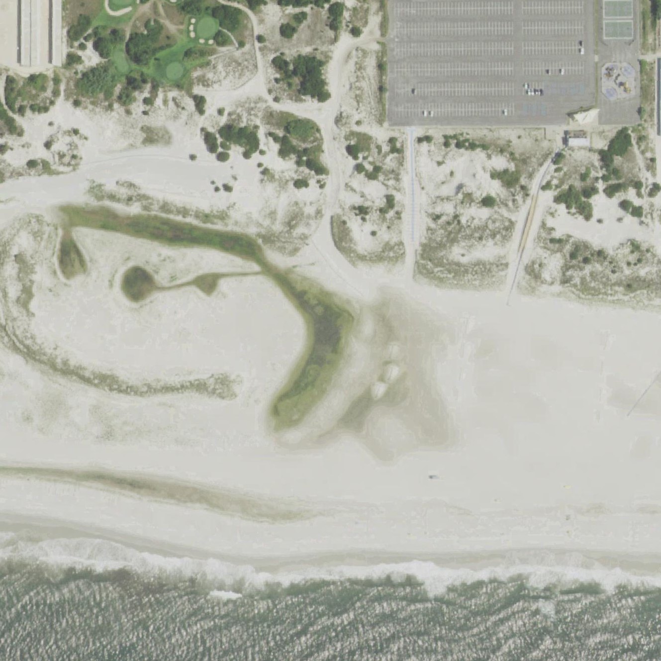 Aerial map of Nickerson Beach Park
