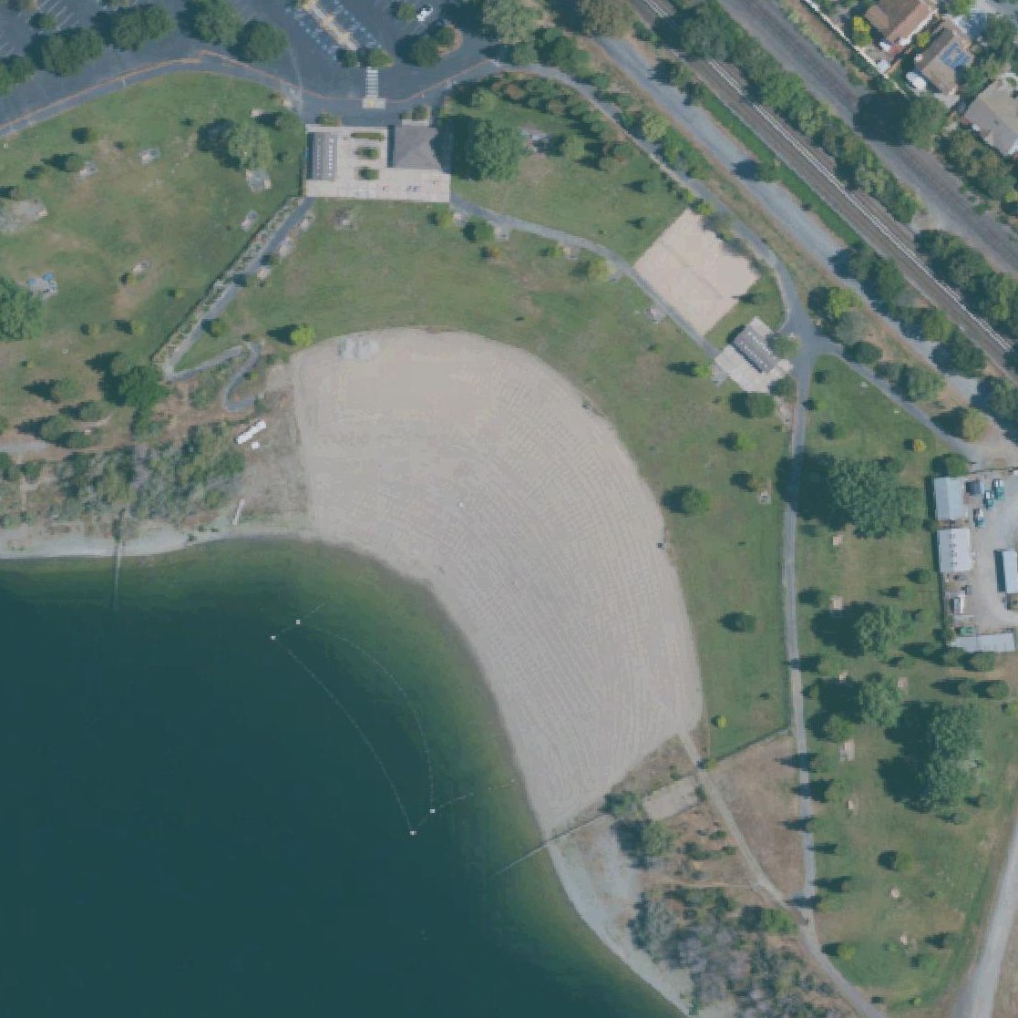 Aerial map of Niles Beach