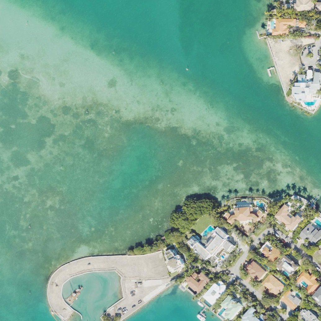 Aerial map of Nixon Beach Sandbar