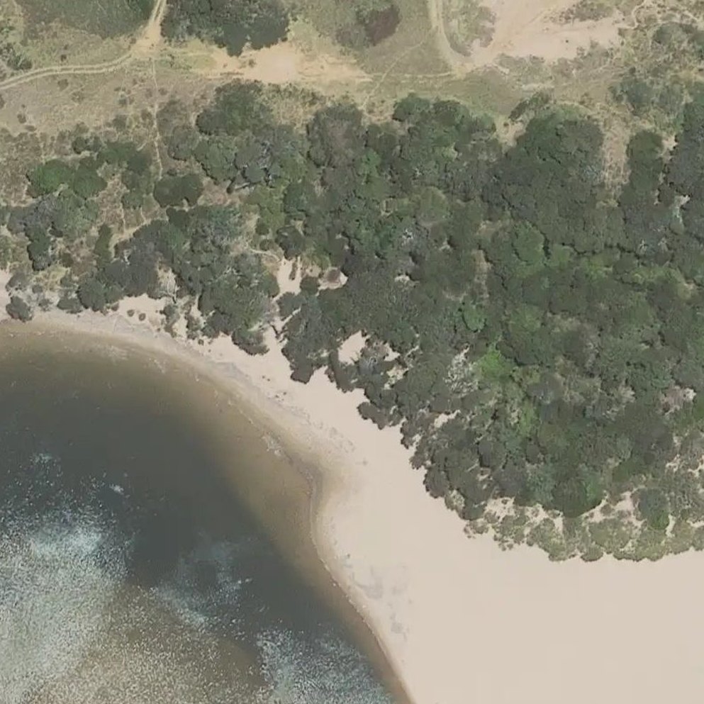 Aerial map of Nkanya Beach
