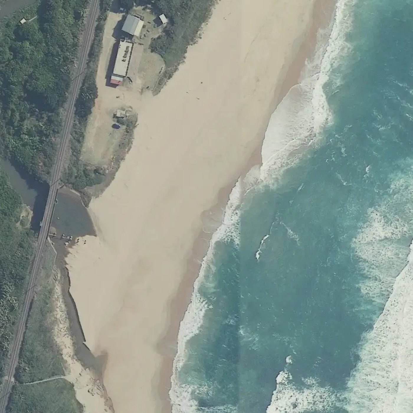 Aerial map of Nkomba Beach