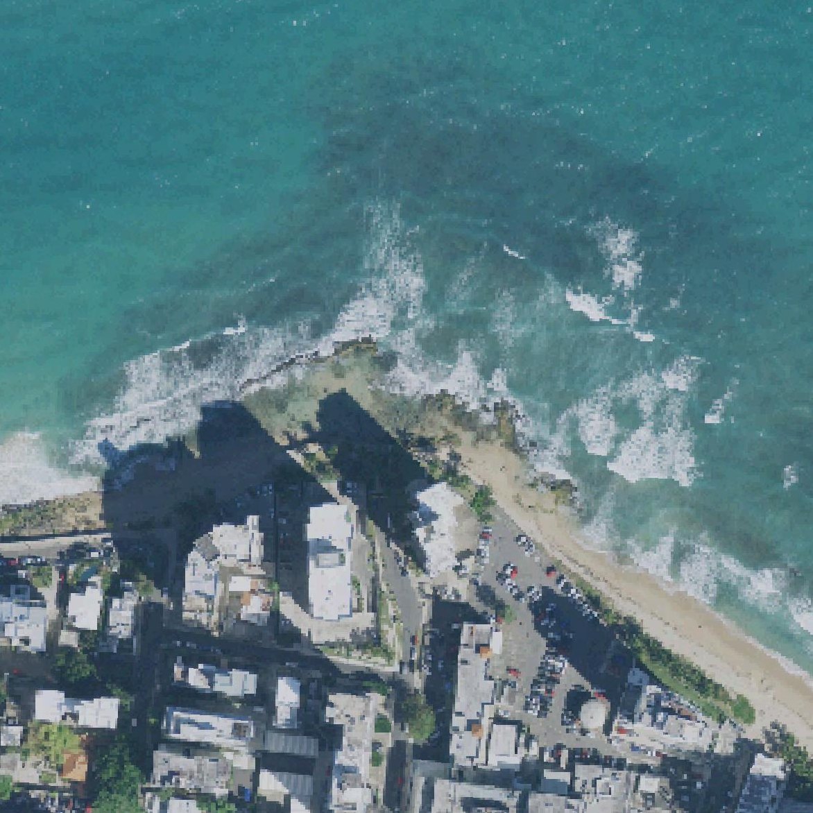 Aerial map of No beach access