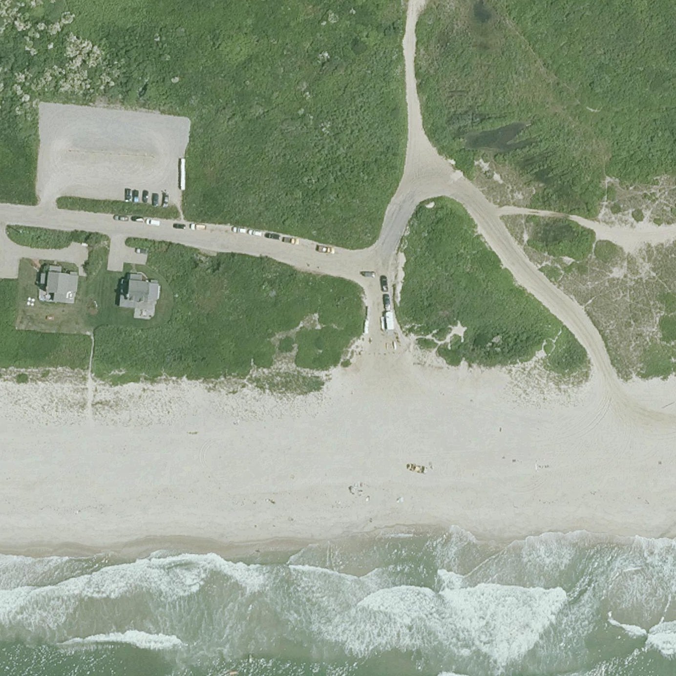 Aerial map of Nobadeer Beach
