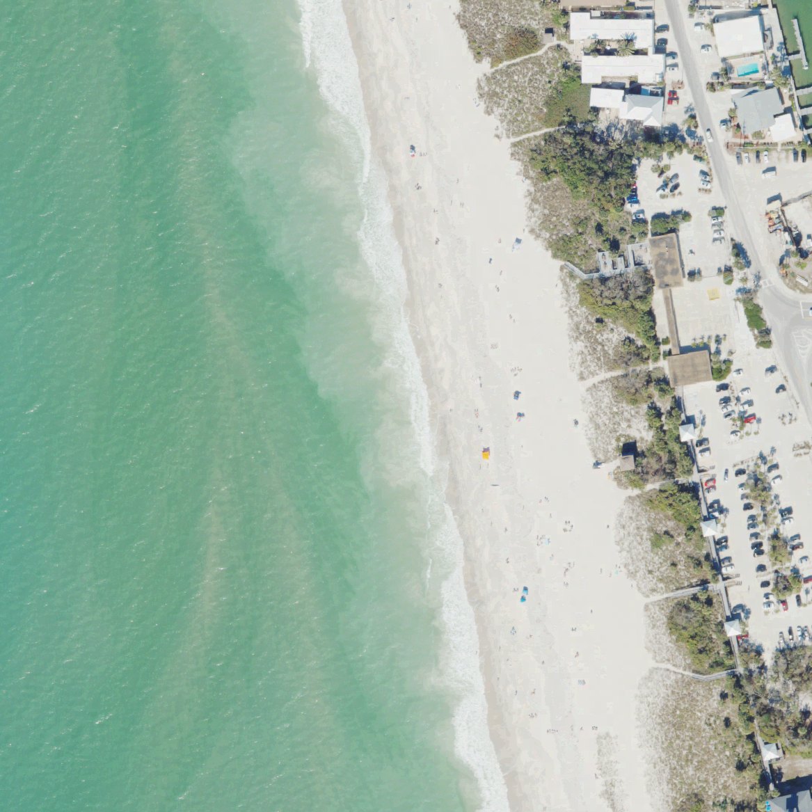 Aerial map of Nokomis Beach Drum Circle