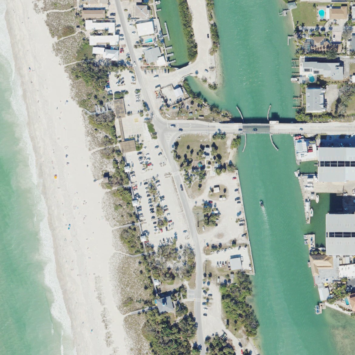 Aerial map of Nokomis Public Beach