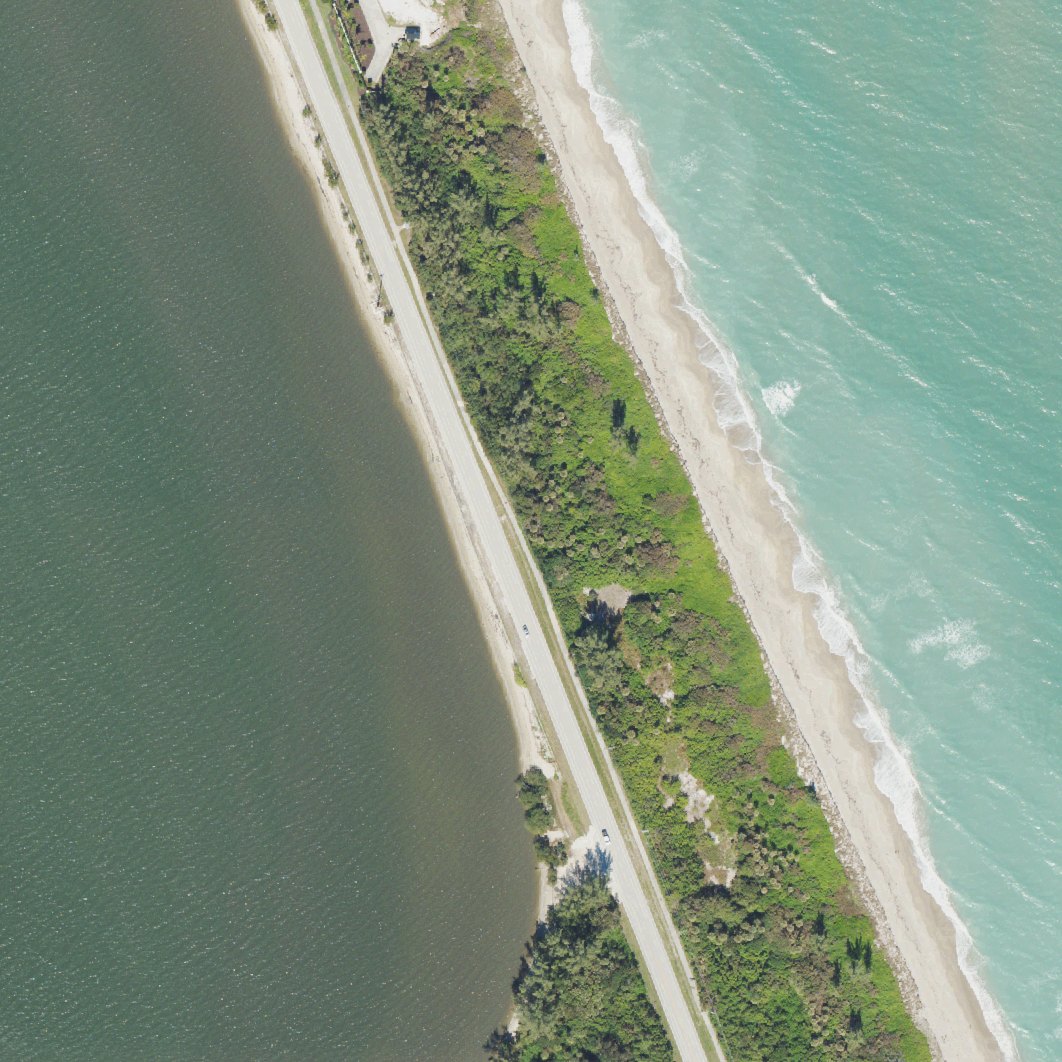 Aerial map of Normandy Beach