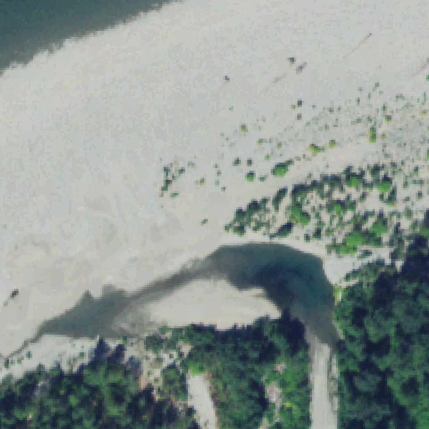 Aerial map of Normandy Beach