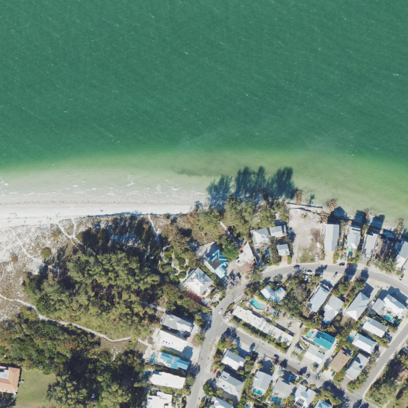Aerial map of North Bay Boulevard Public Beach Access