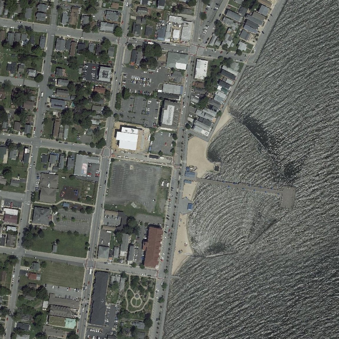 Aerial map of North Beach Boardwalk/Beach