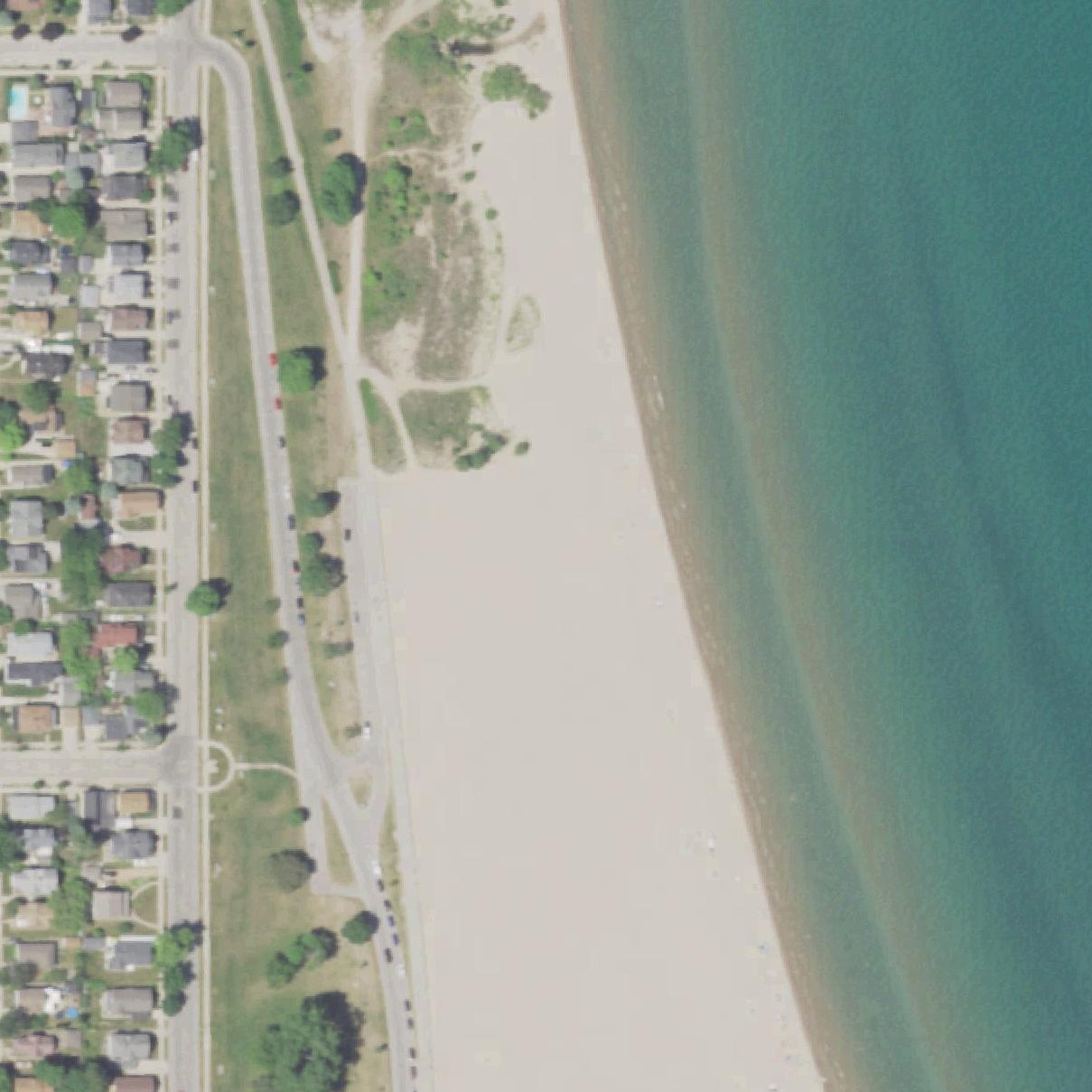 Aerial map of North Beach