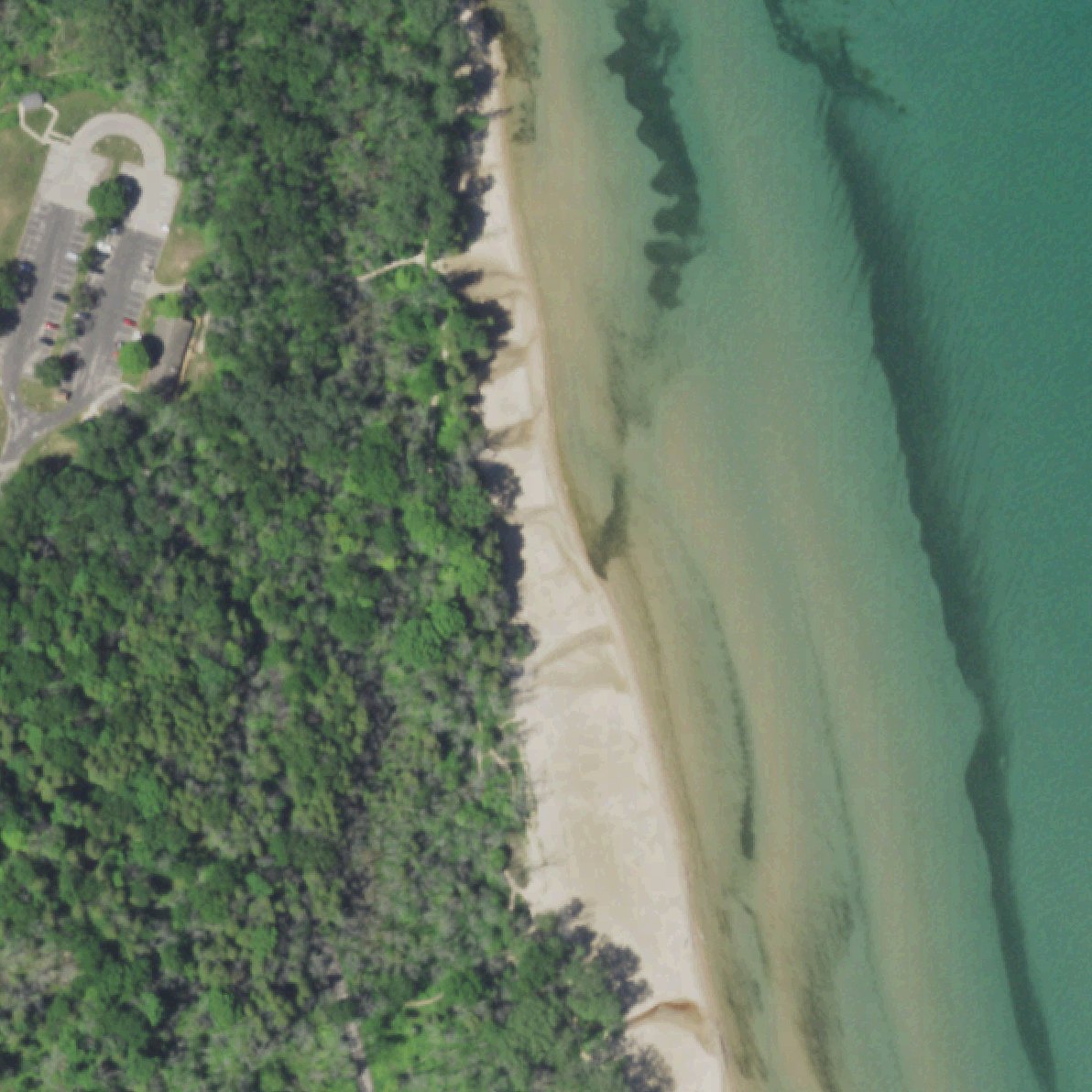 Aerial map of North Beach