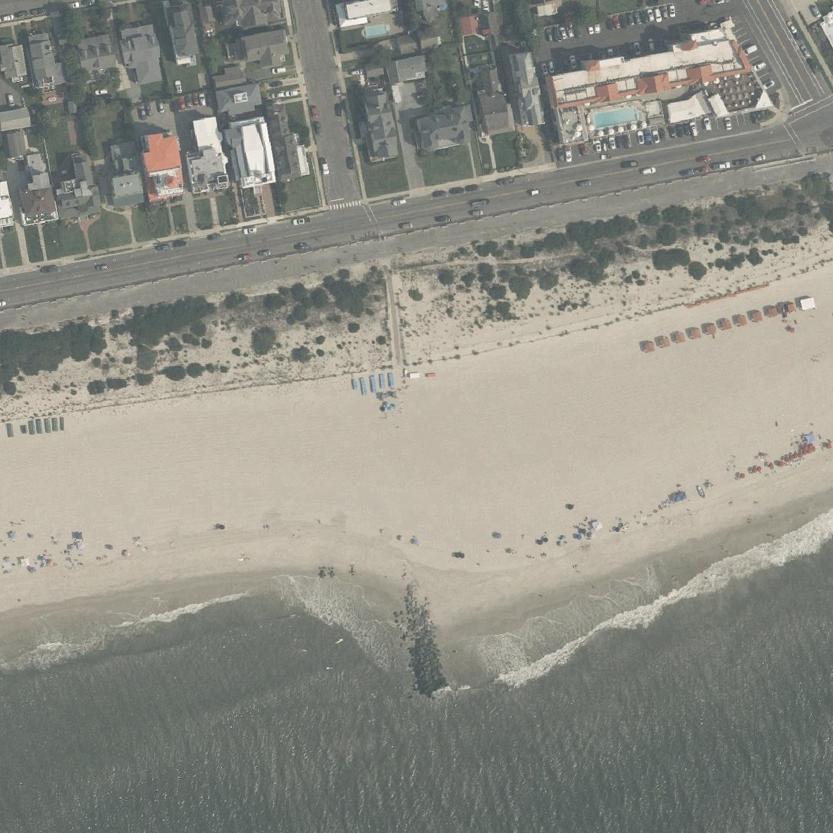 Aerial map of North Cape May Beach