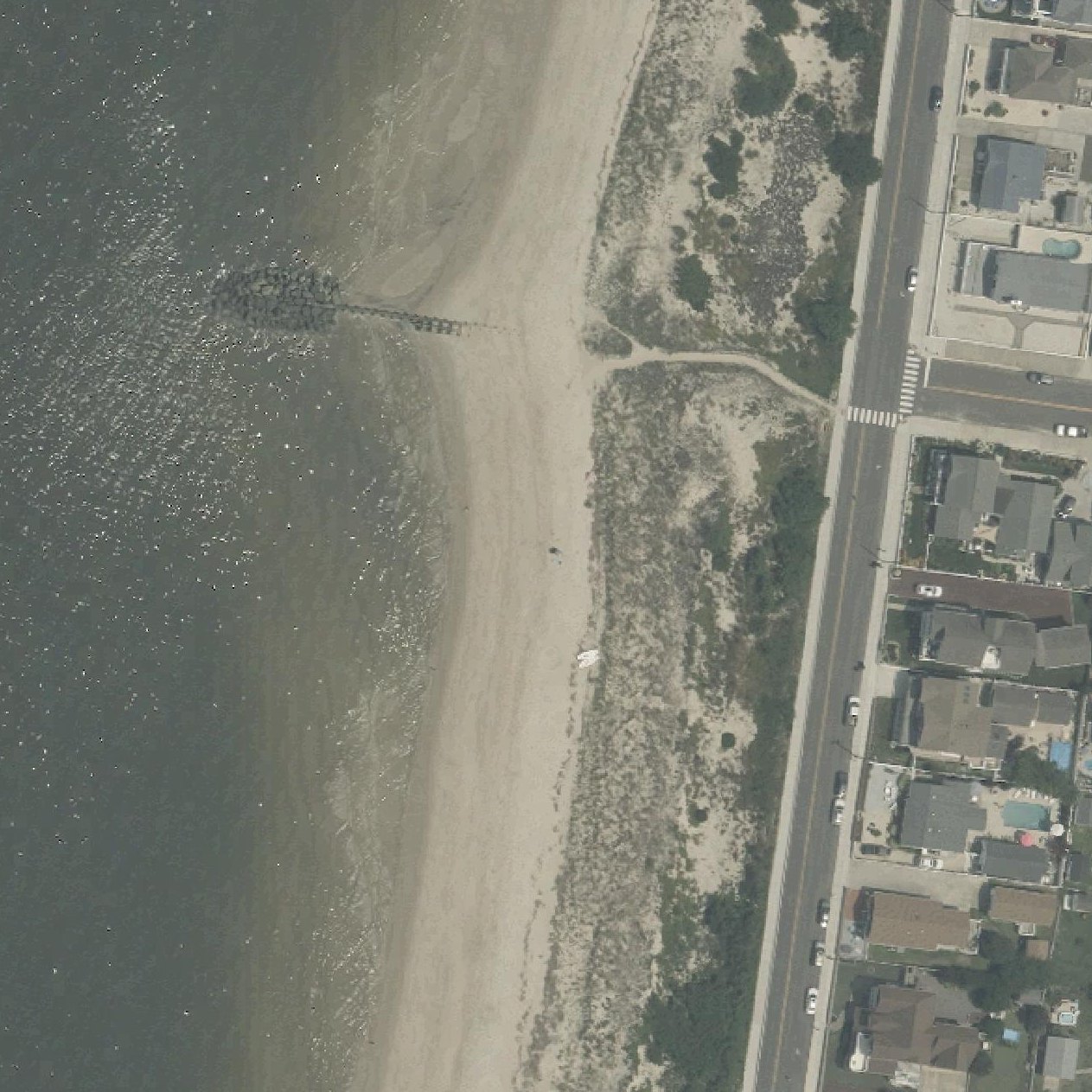 Aerial map of North Cape May Beach