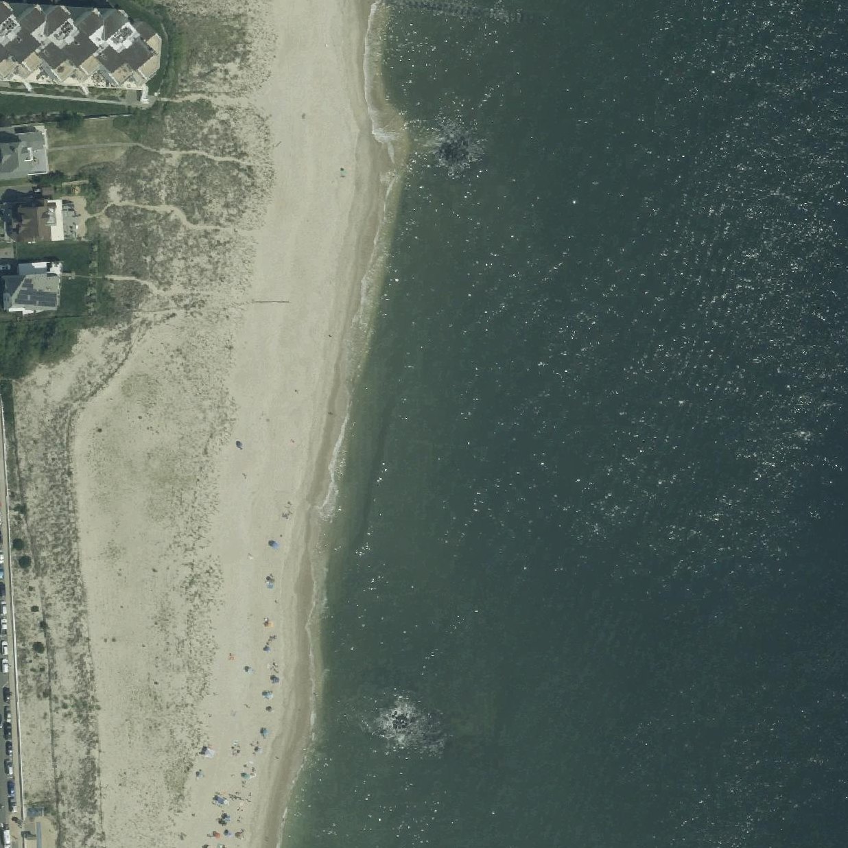 Aerial map of North End Beach
