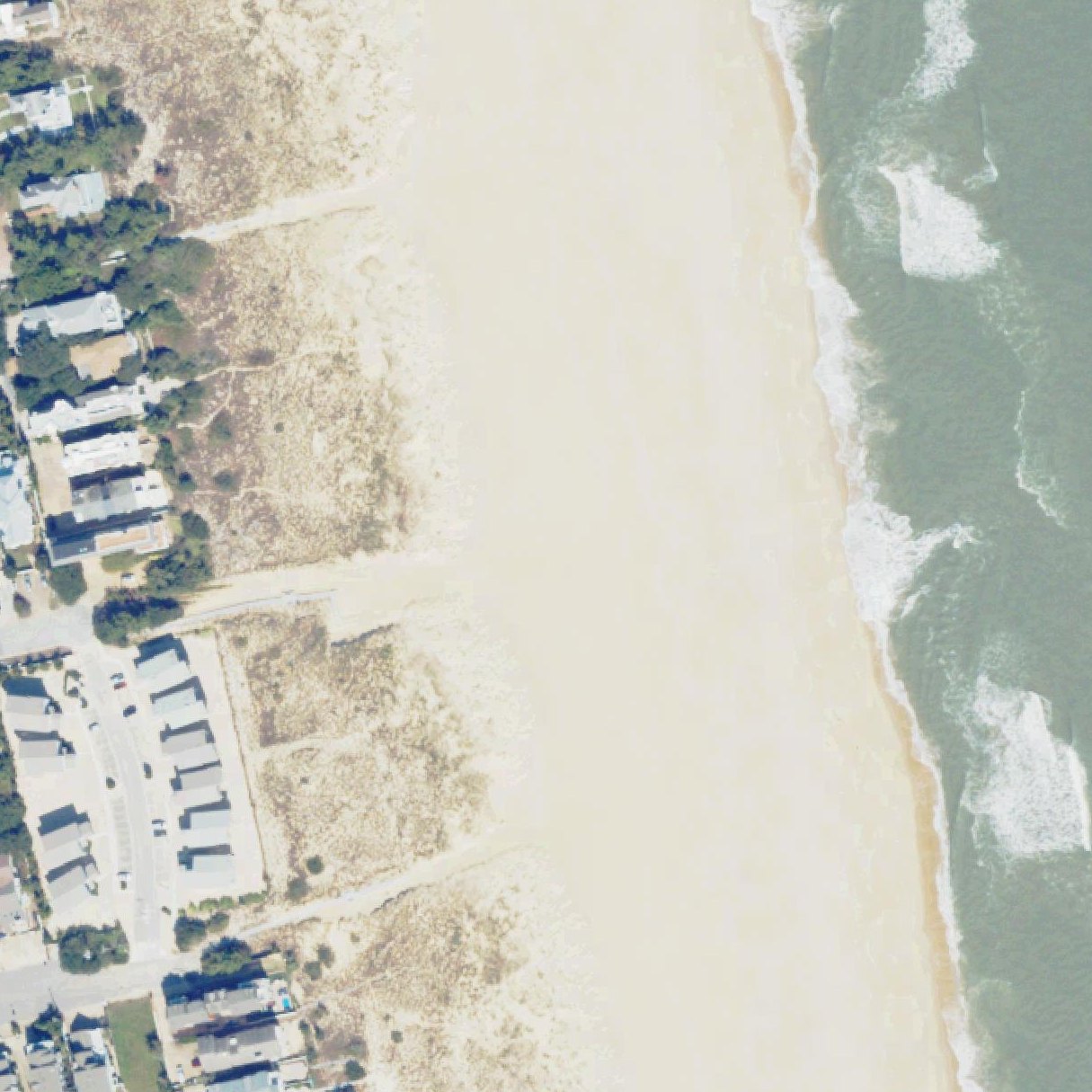Aerial map of North End Beaches