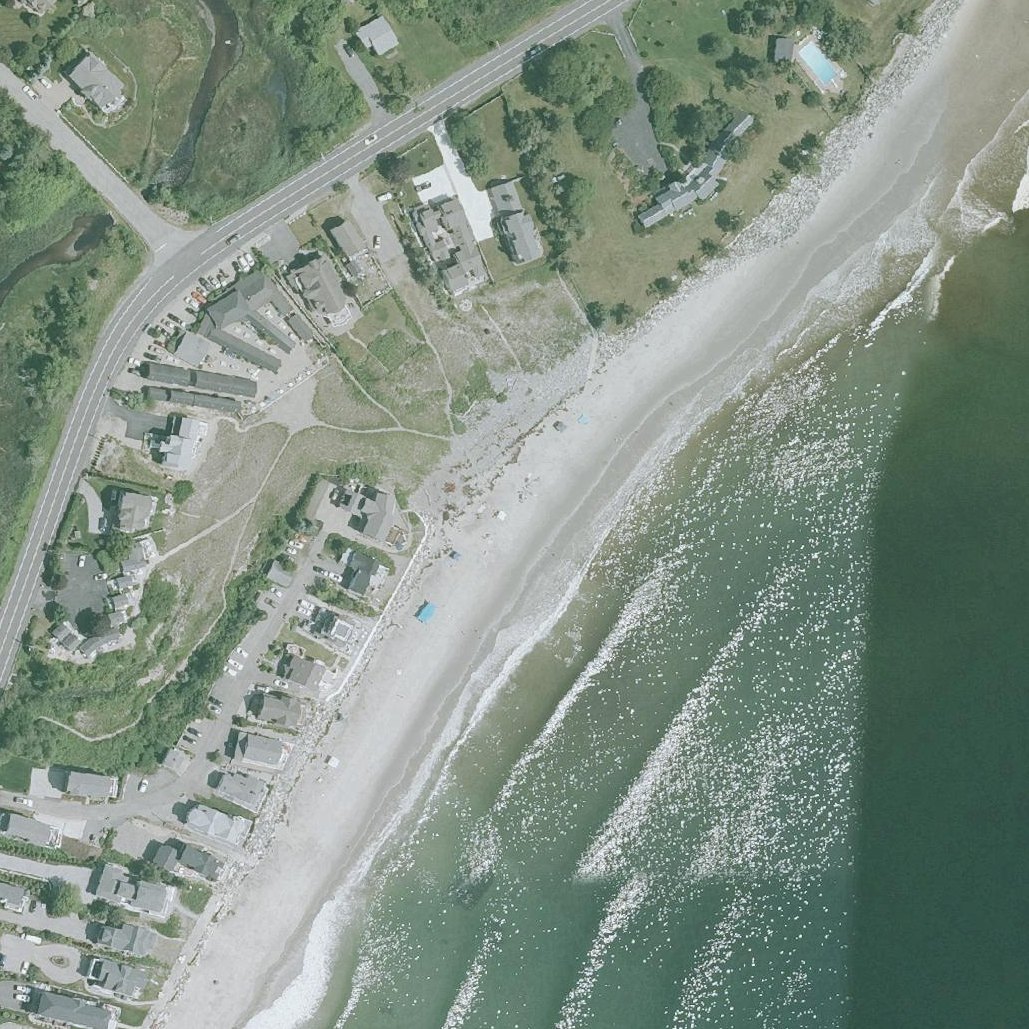 Aerial map of North Hampton Beach