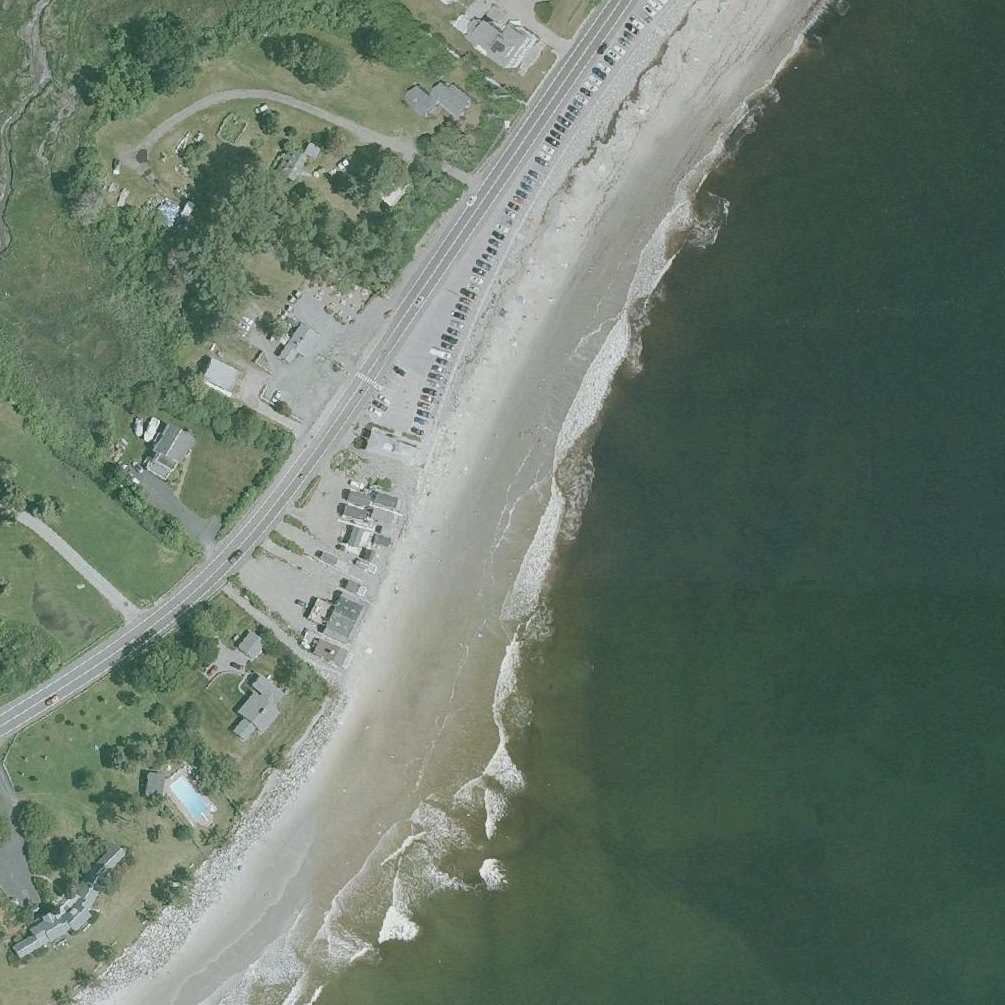 Aerial map of North Hampton State Beach