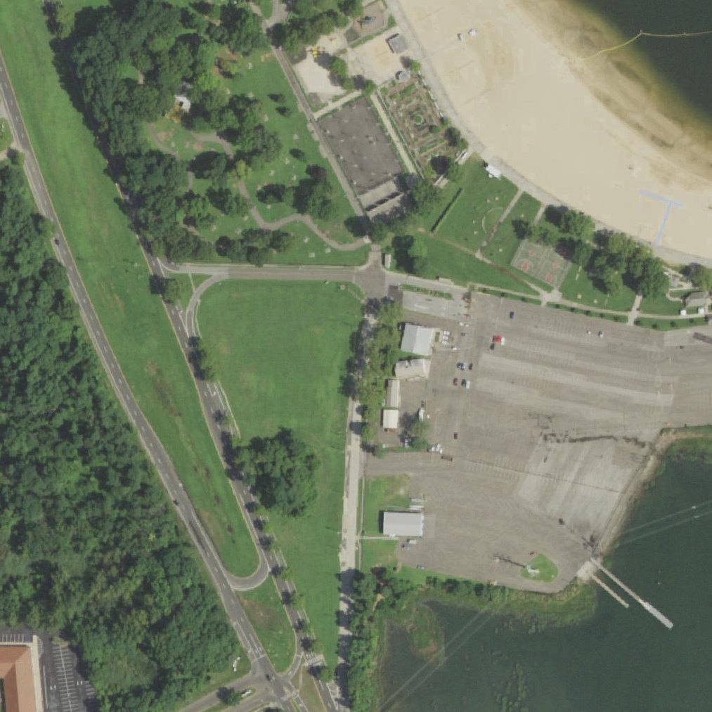 Aerial map of North Hempstead Beach Park