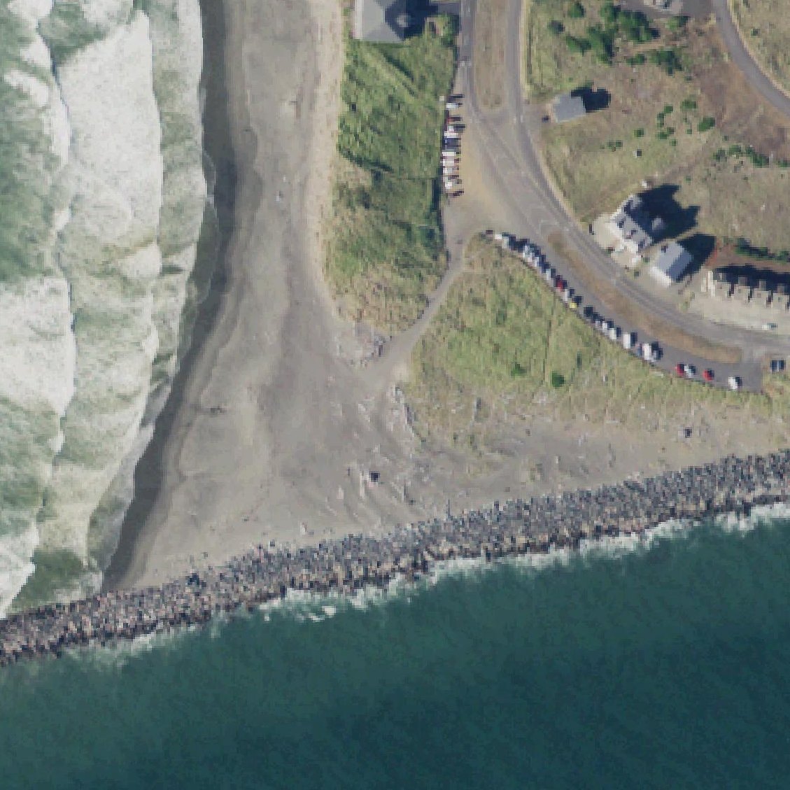 Aerial map of North Jetty Beach