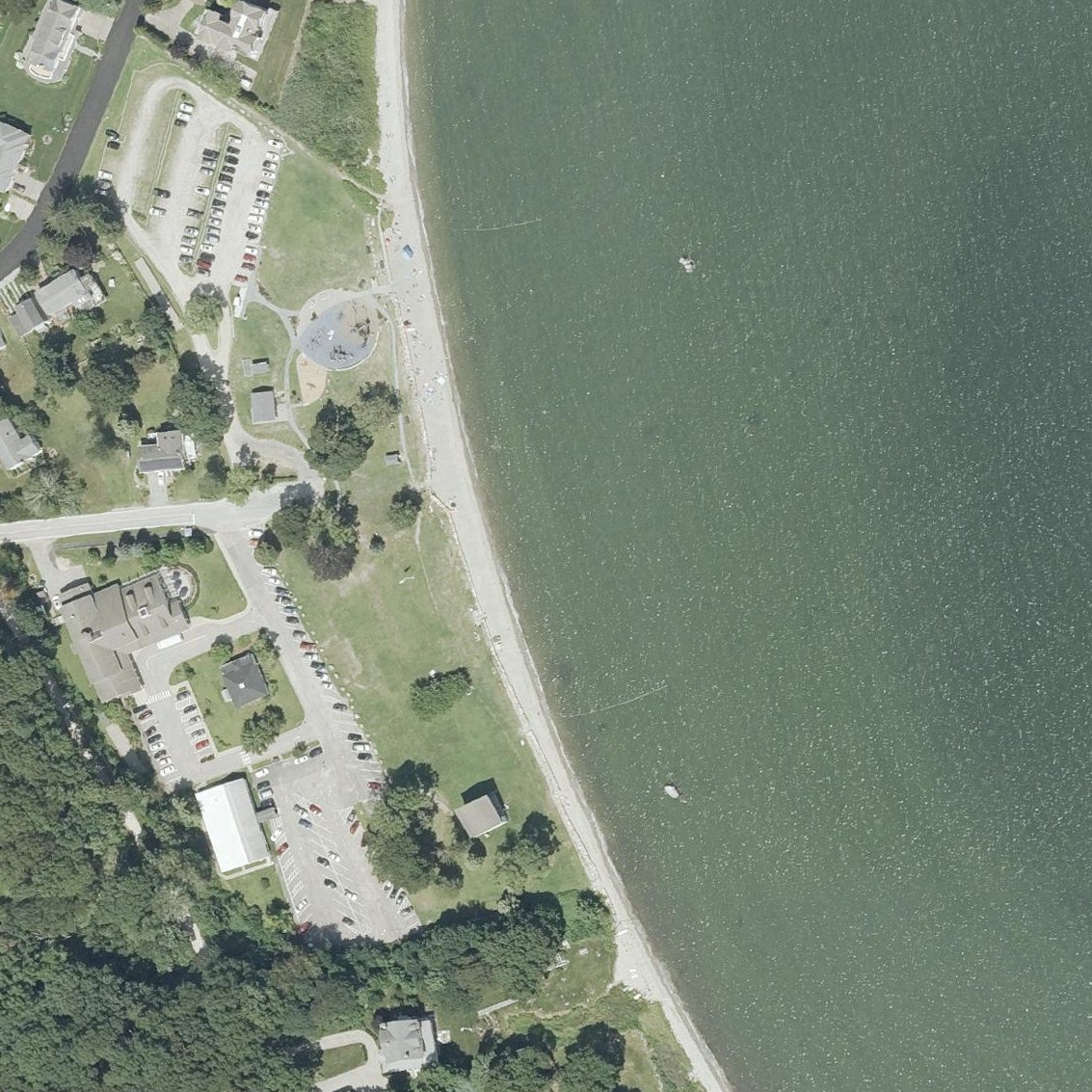 Aerial map of North Kingstown Town Beach