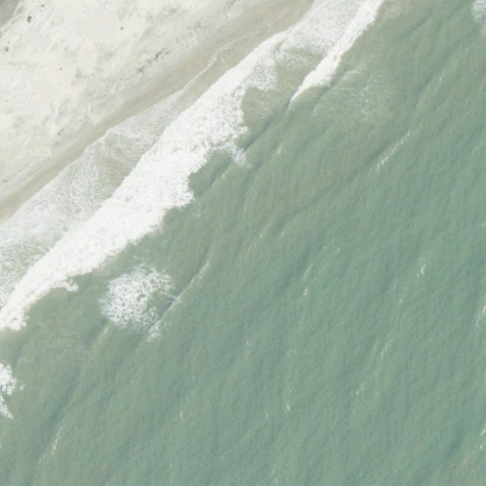 Aerial map of North Murrells Inlet Beach