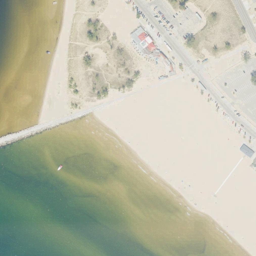 Aerial map of North Pier Side Beach
