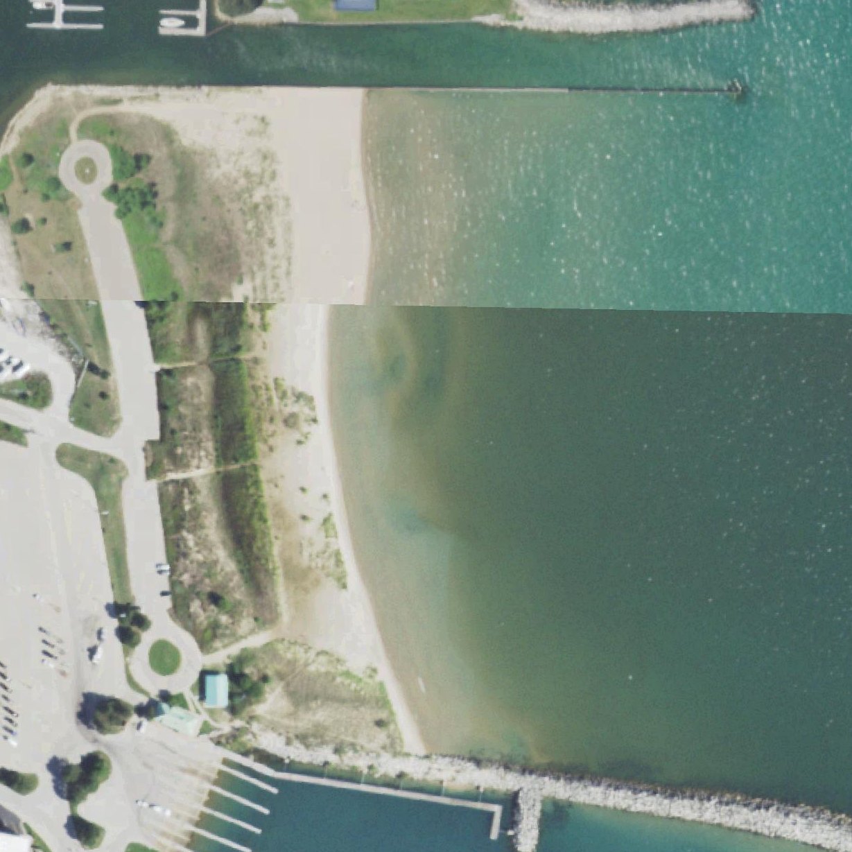 Aerial map of North Point Marina Beach