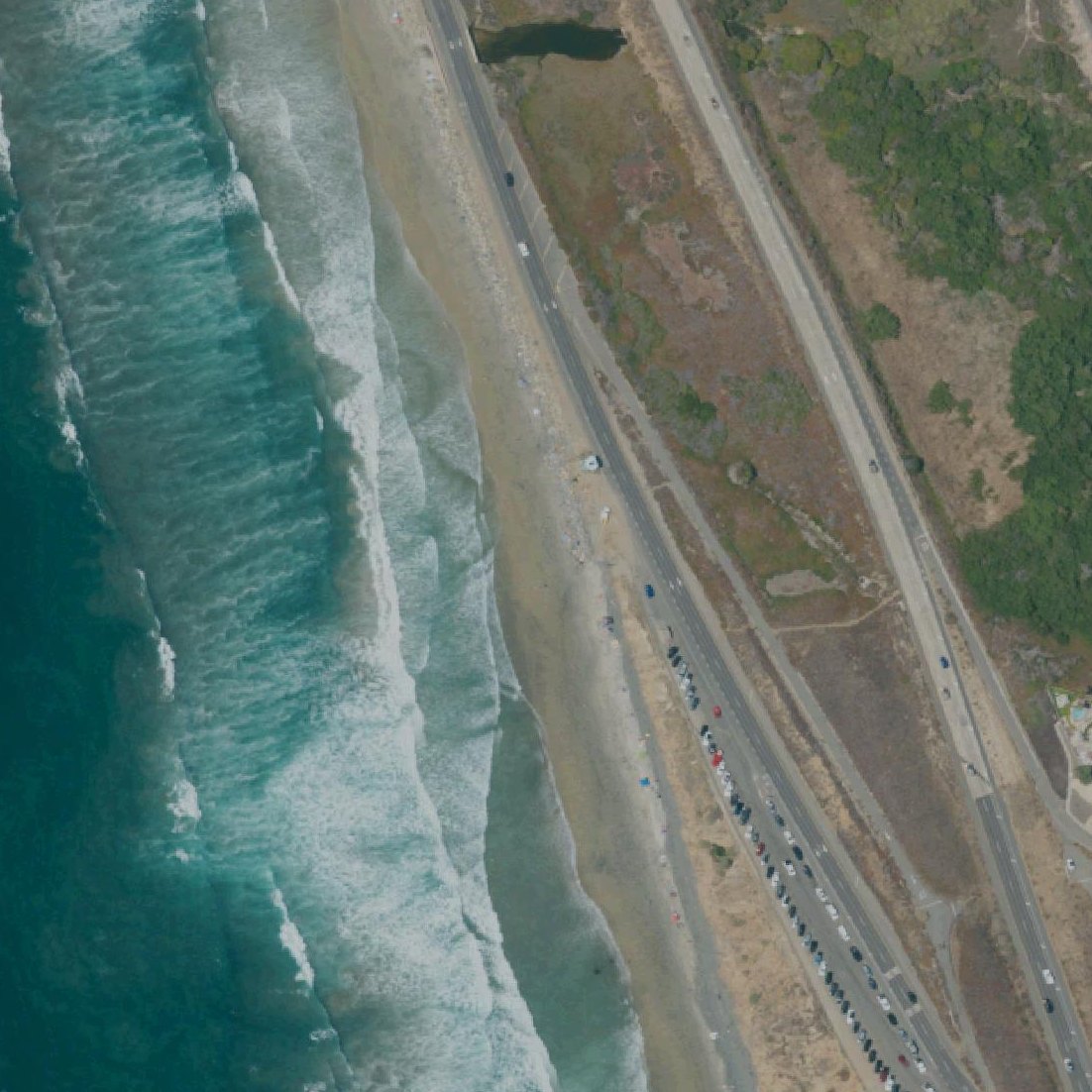 Aerial map of North Ponto Beach