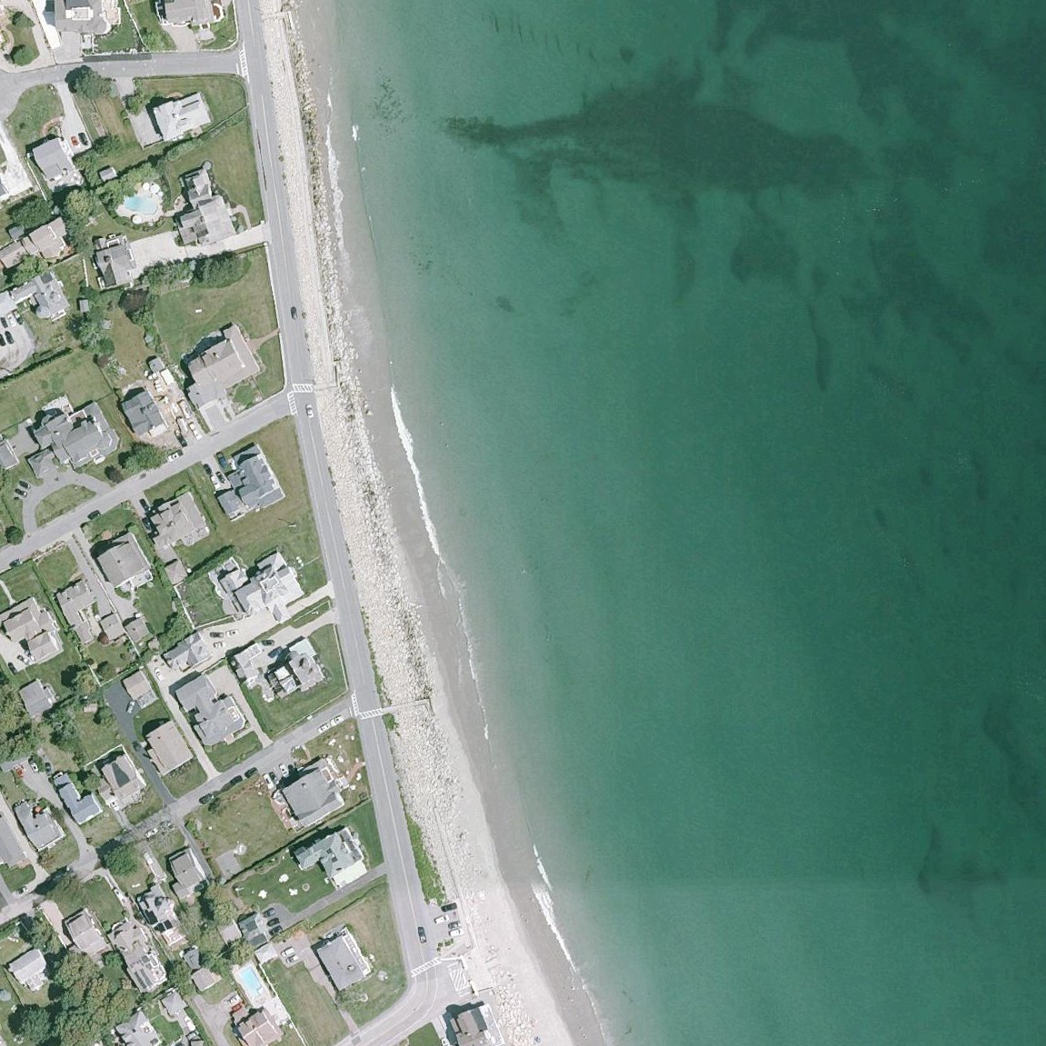 Aerial map of North Scituate Beach