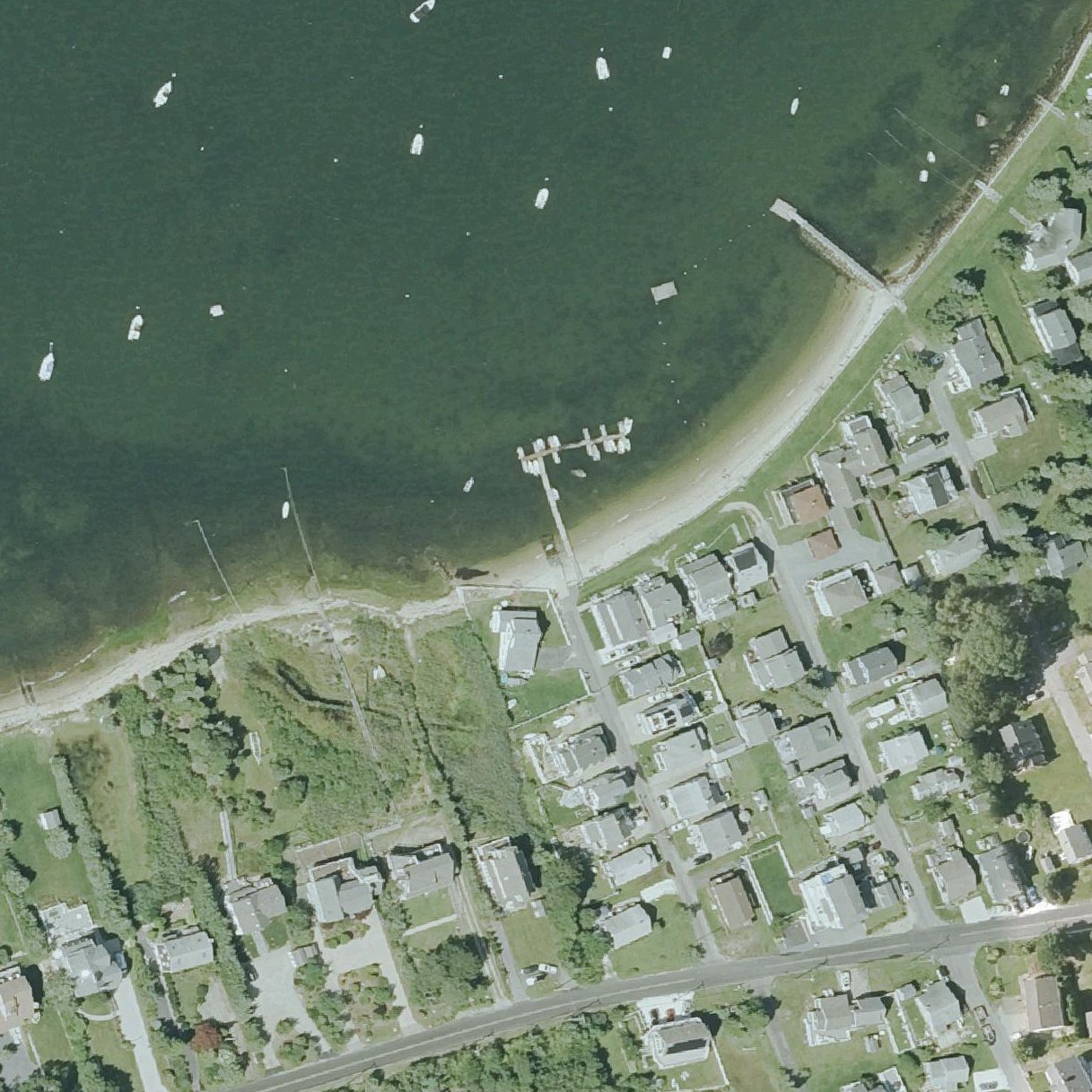 Aerial map of North Shore Beach