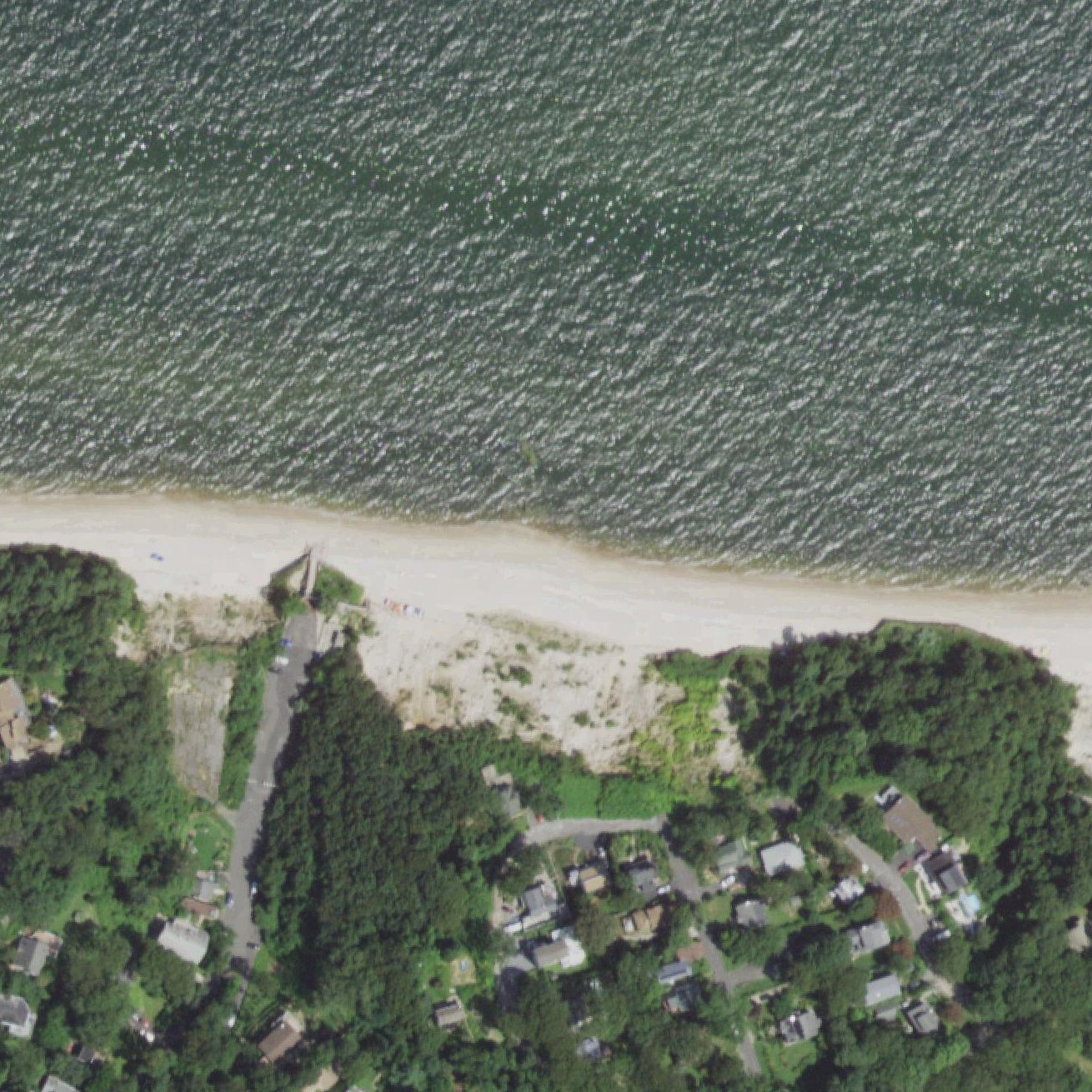 Aerial map of North Shore Beach