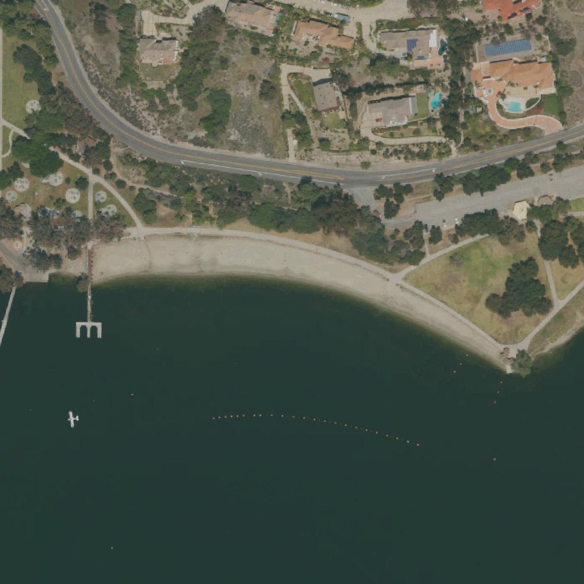 Aerial map of North Shore Beach