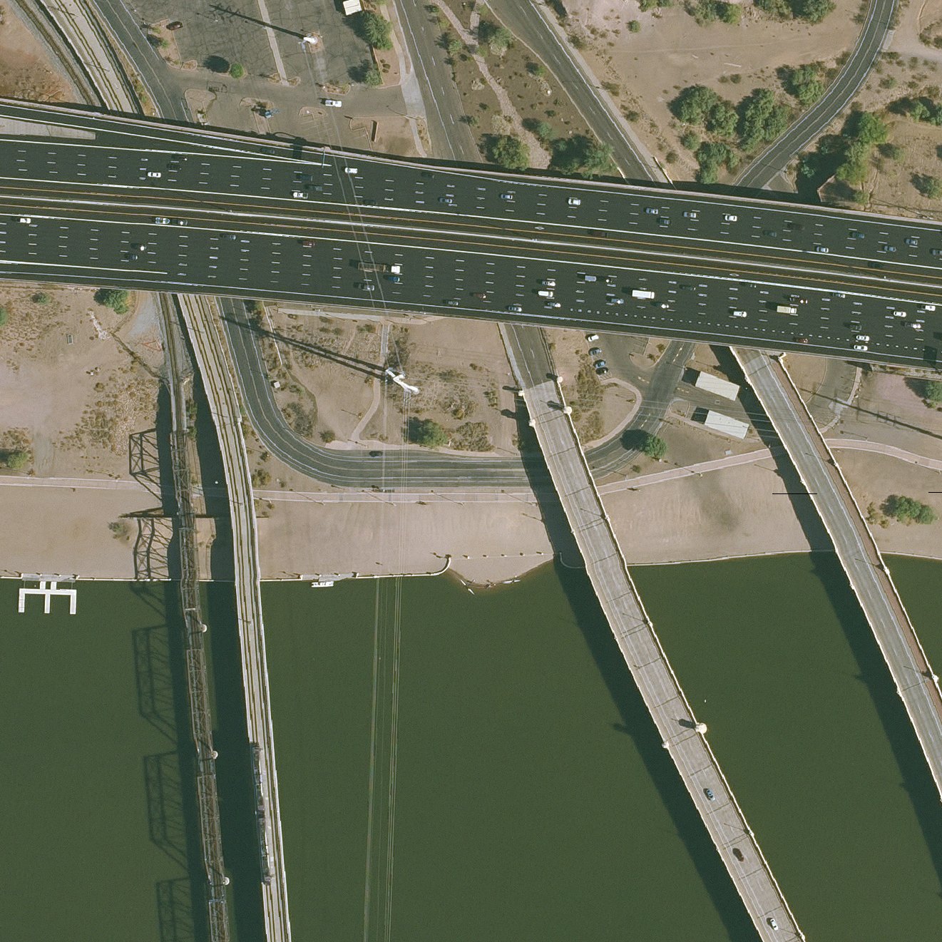Aerial map of North Shore Beach