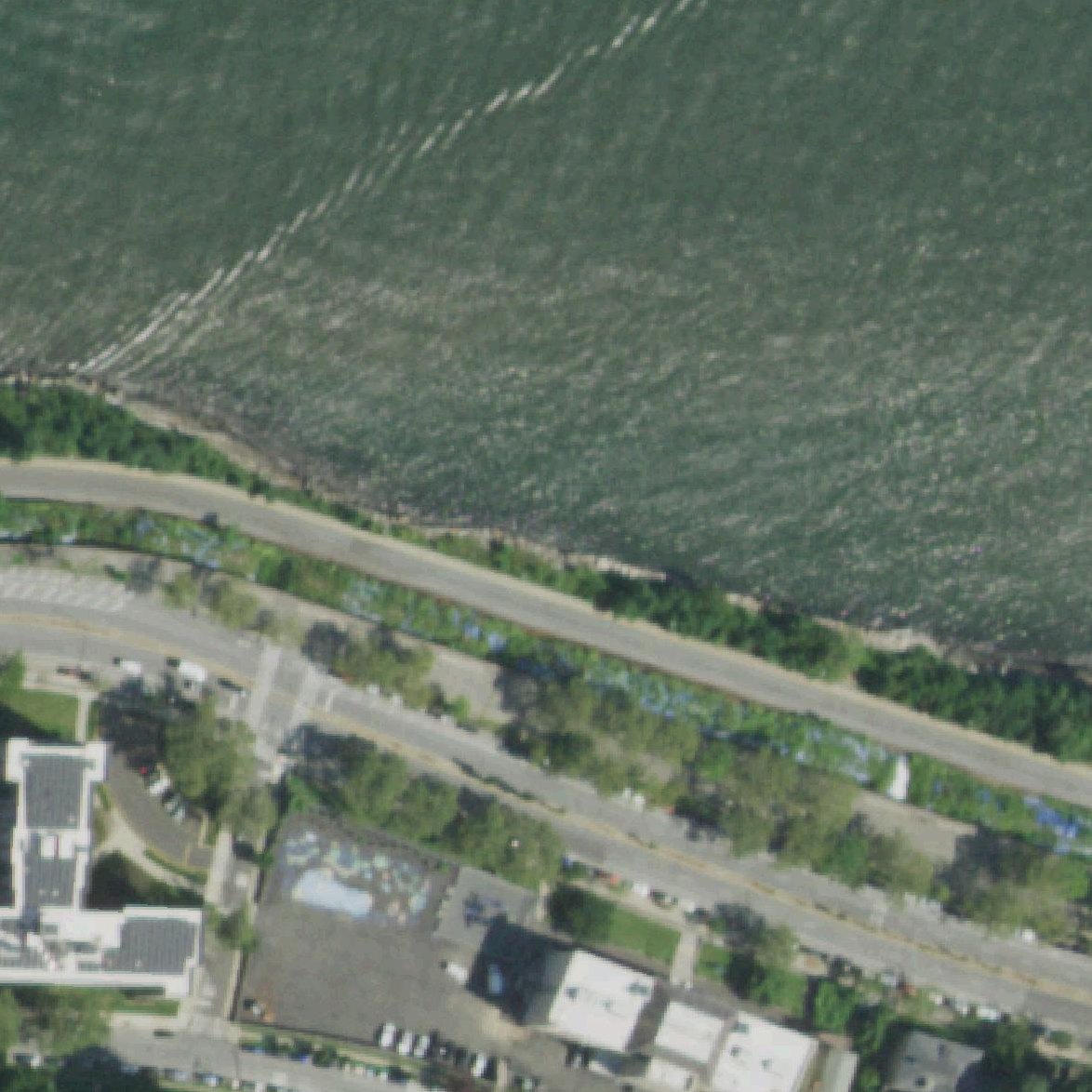 Aerial map of North Shore Esplanade Park