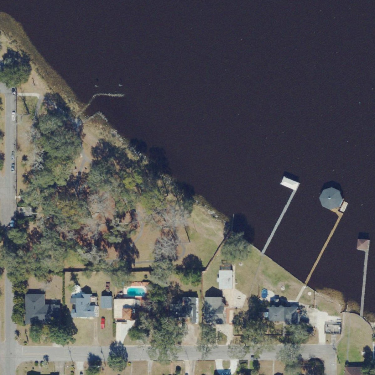 Aerial map of North Shore Park