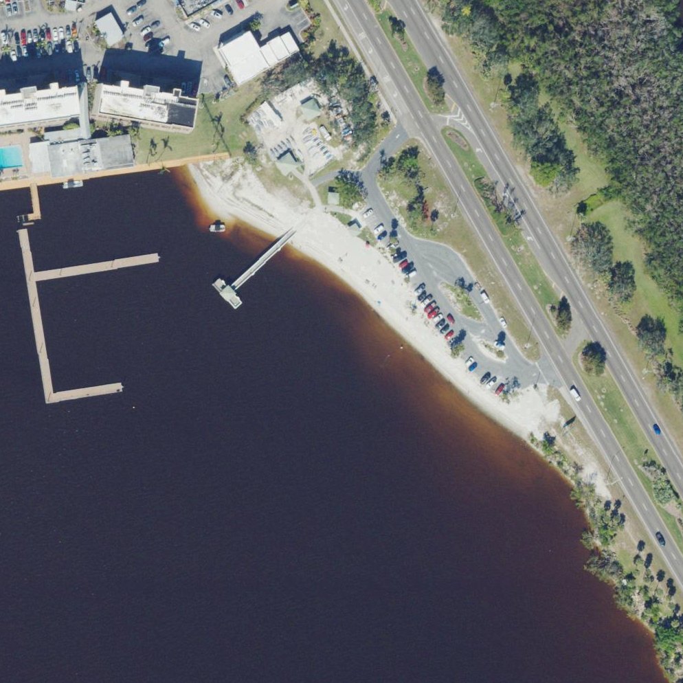 Aerial map of North Shore Park