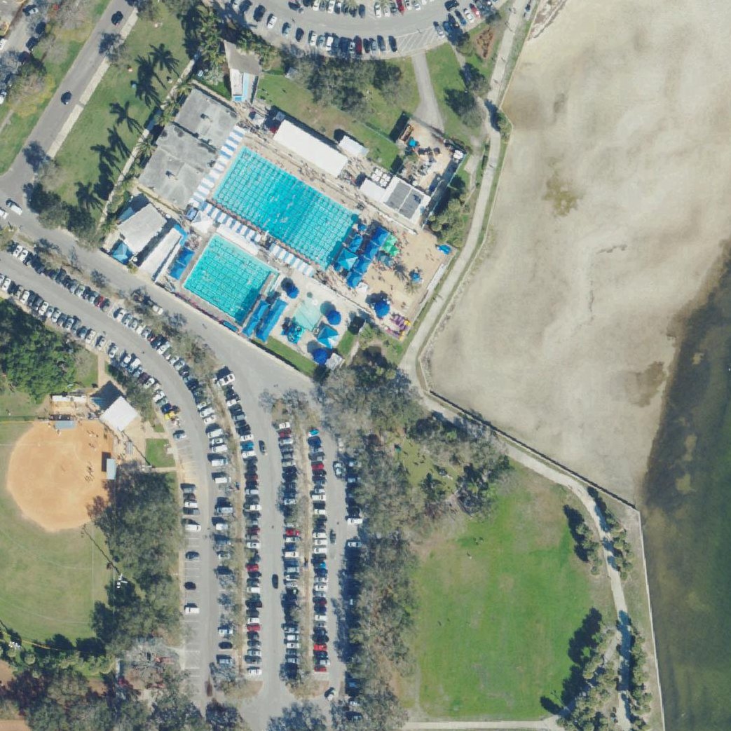 Aerial map of North Shore Park
