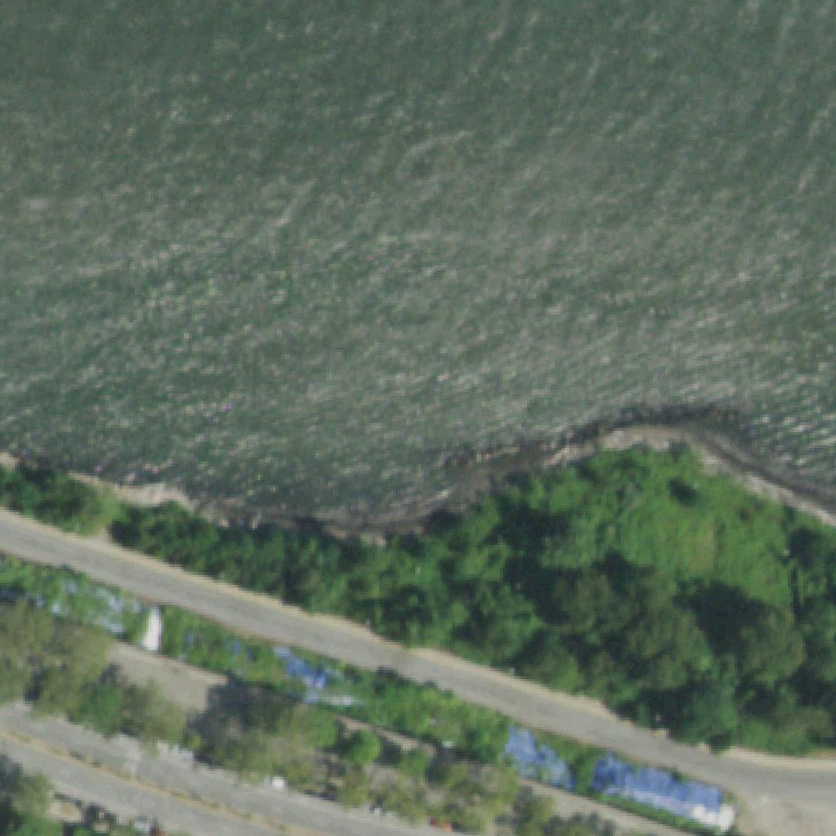 Aerial map of North Shore Waterfront Esplanade Park